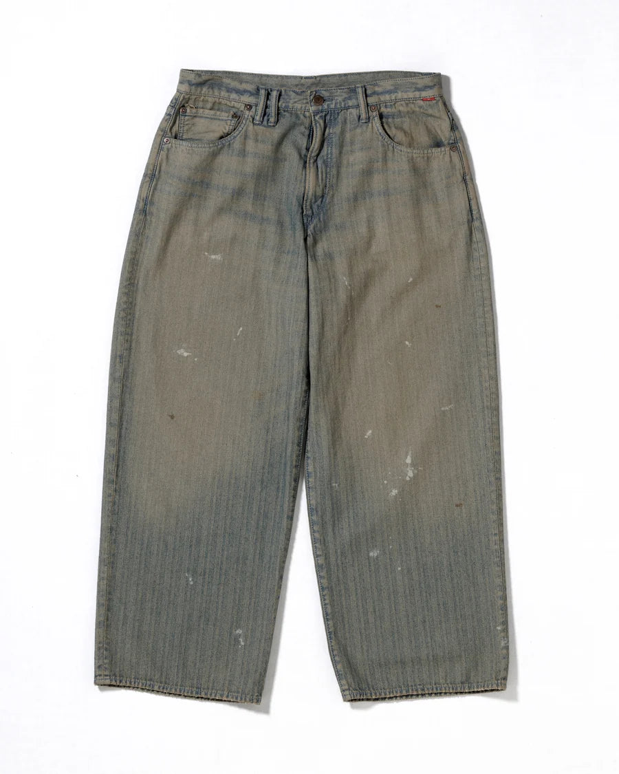 ANACHRONORM / HERRINGBONE DENIM WIDE 5P PANTS